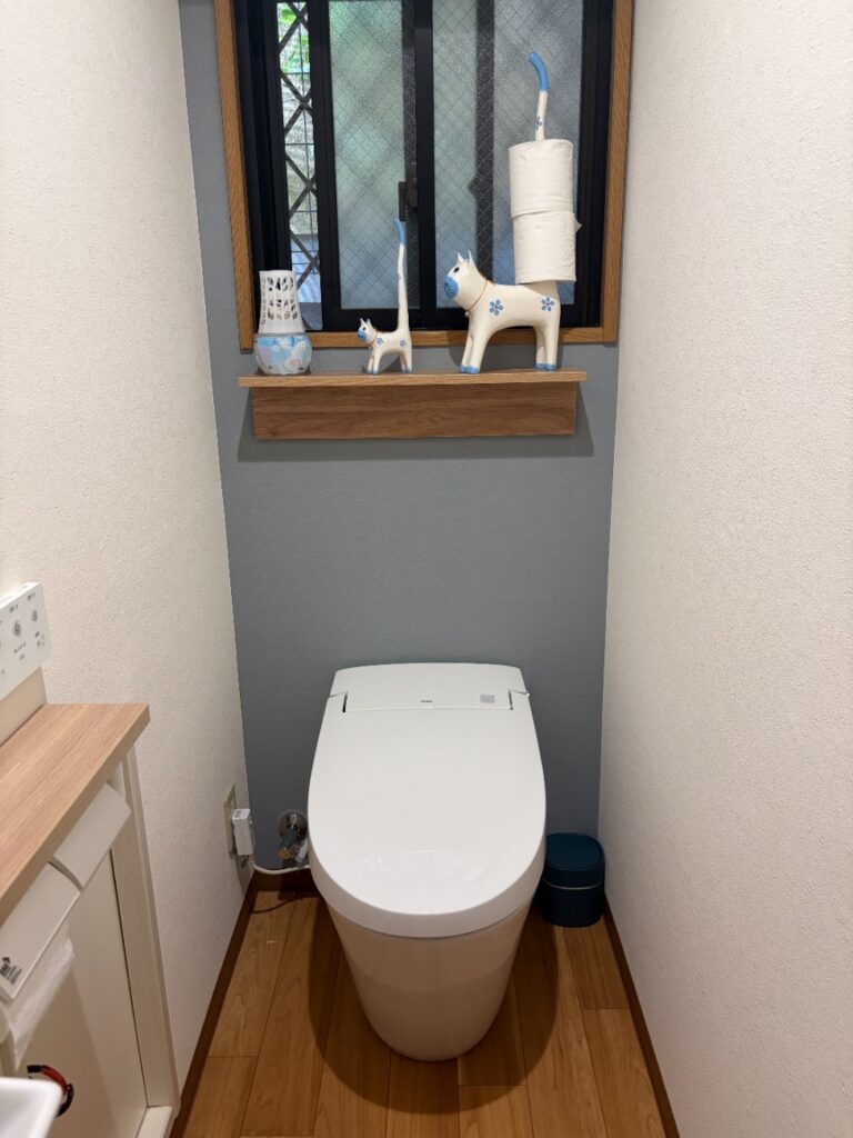 アクセントで映えるトイレ空間